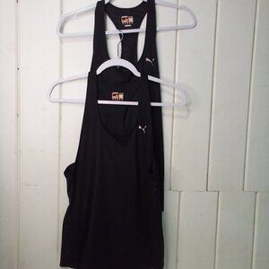 Puma tank Top Women S Lot of 2 Racer Back Active Athletic Dry Cell Black